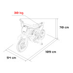 Elektrická motorka HONDA CFR450R - ružová